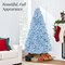 Best Choice Products Artificial Christmas Tree, Premium Unlit Pine Design, Dense Branches w/Easy Assembly - Baby Blue